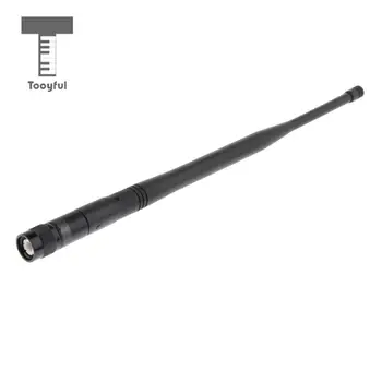 Tooyful UHF Brezžični Mikrofon Mic Gain Antenski Signal Linije Black - TNC/BNC