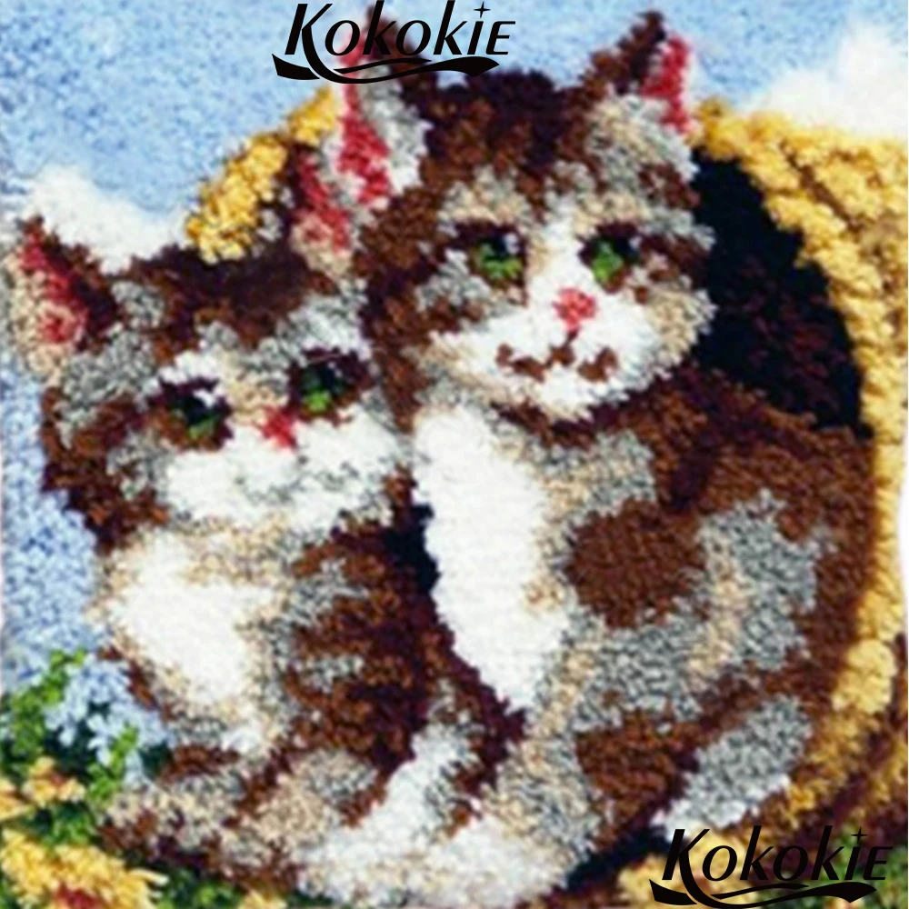 3d ročno navzkrižno šiv blazine mačke vezenje Ročno Crocheting